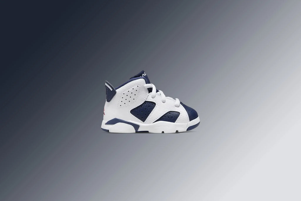Air Jordan 6 Retro TD Olympic White Varsity Red Midnight Navy