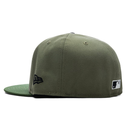 FEATURE x New Era 59FIFTY Fitted LA Dodgers Cooperstown Green Bark Rifle Green Grey