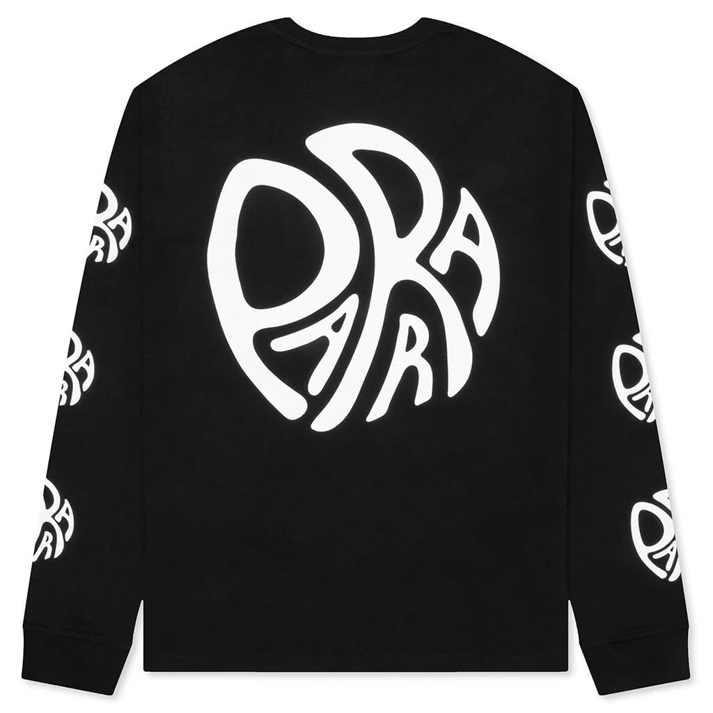 Circle Tweak Logo L S T Shirt Black