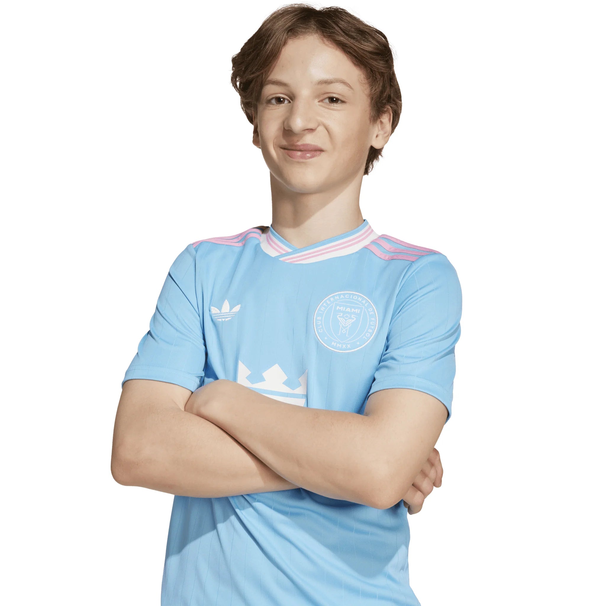 adidas Inter Miami CF 25 26 Third Youth Soccer Jersey Light Blue