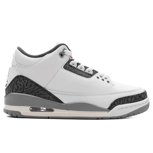 Air Jordan 3 Retro Grey Cement Summit White Fire Red Cement Grey