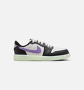 Air Jordan 1 Retro Low Black Raspberry Preschool Lifestyle Shoe Black Black Raspberry Volt Tint
