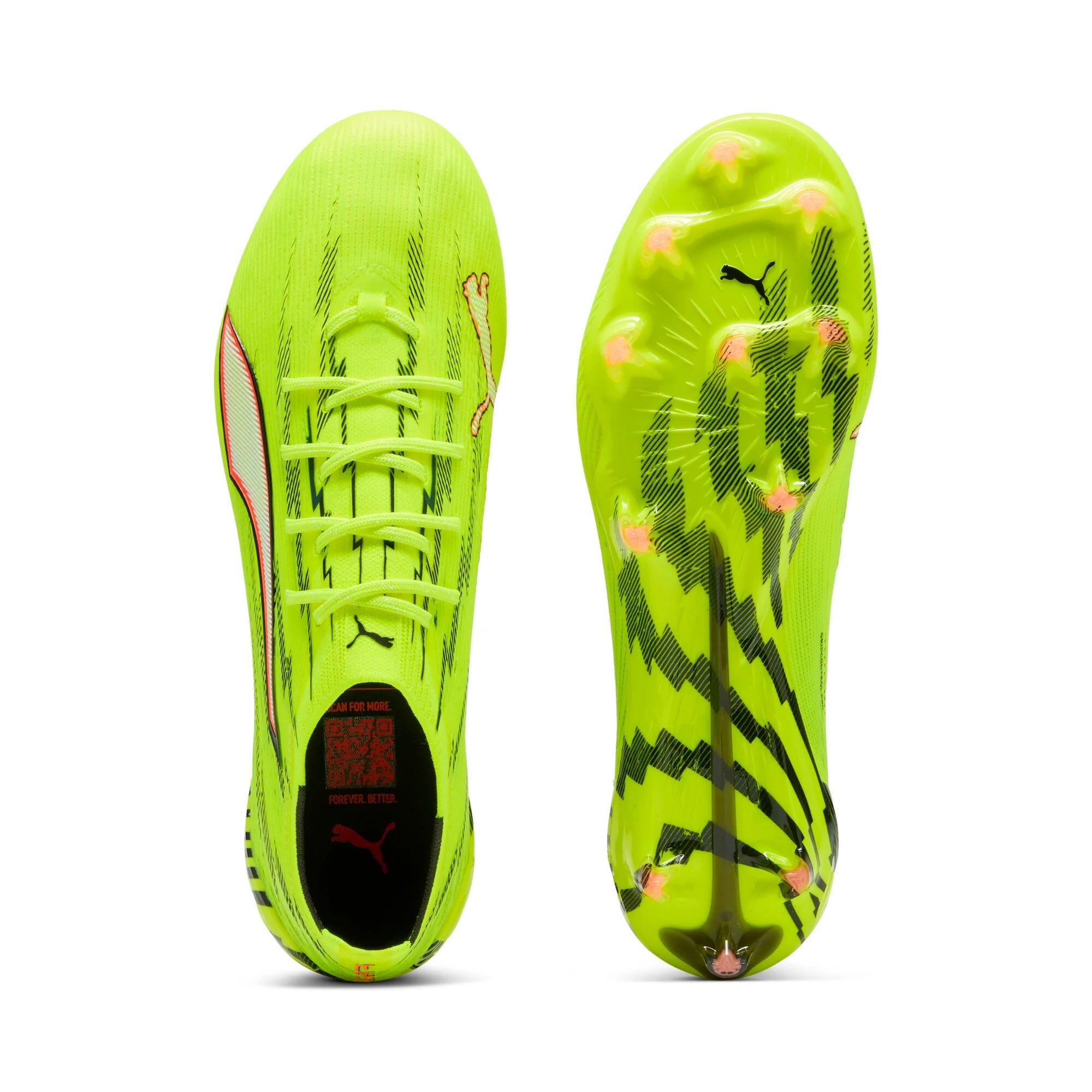 PUMA Ultra 6 Ultimate FG Firm Ground Mens Soccer Cleats Yellow Black Red