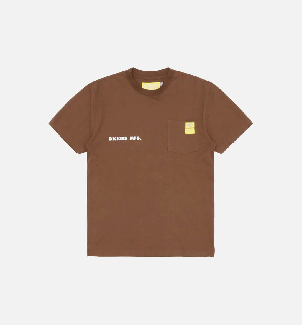 NYS Sun Dyed In Texas Heavyweight Pocket Short Sleeve Tee Mens T shirt Brown