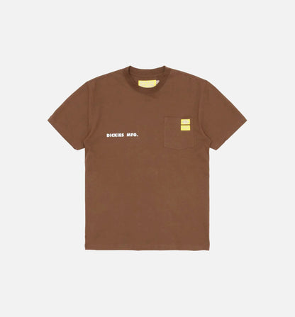 NYS Sun Dyed In Texas Heavyweight Pocket Short Sleeve Tee Mens T shirt Brown