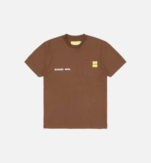 NYS Sun Dyed In Texas Heavyweight Pocket Short Sleeve Tee Mens T shirt Brown
