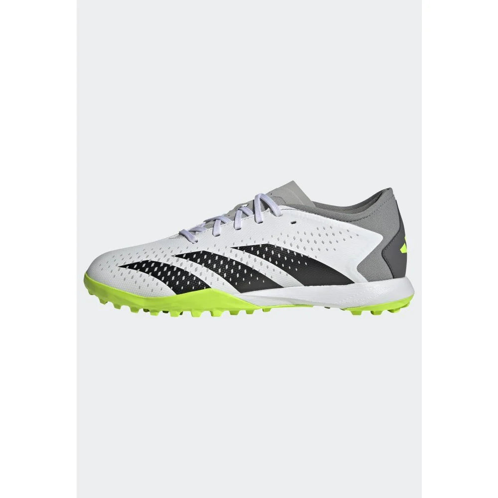 adidas Predator Accuracy3 Low Turf Soccer Cleats White Black Lucid Lemon