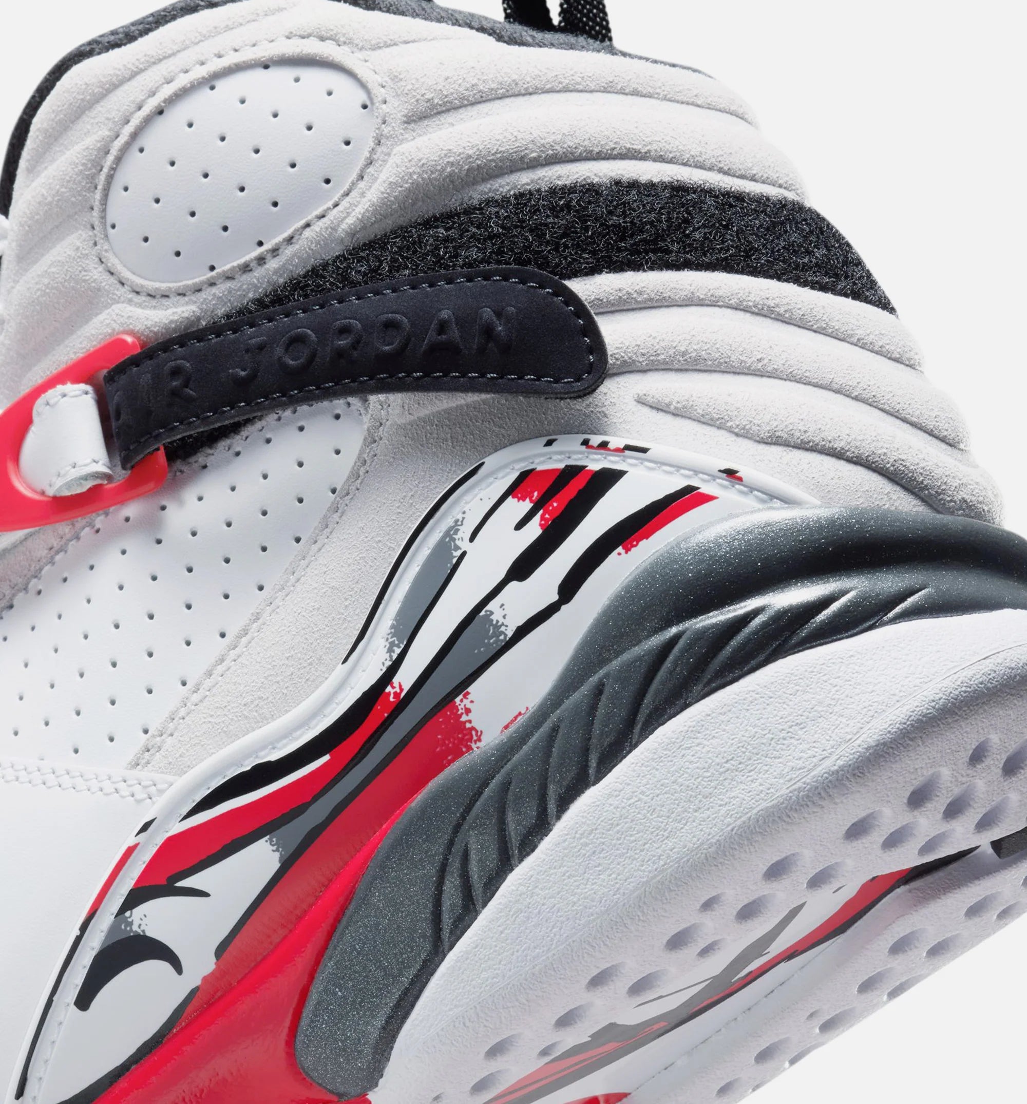 Air Jordan 8 Retro White And True Red Mens Lifestyle Shoe White Black True Red