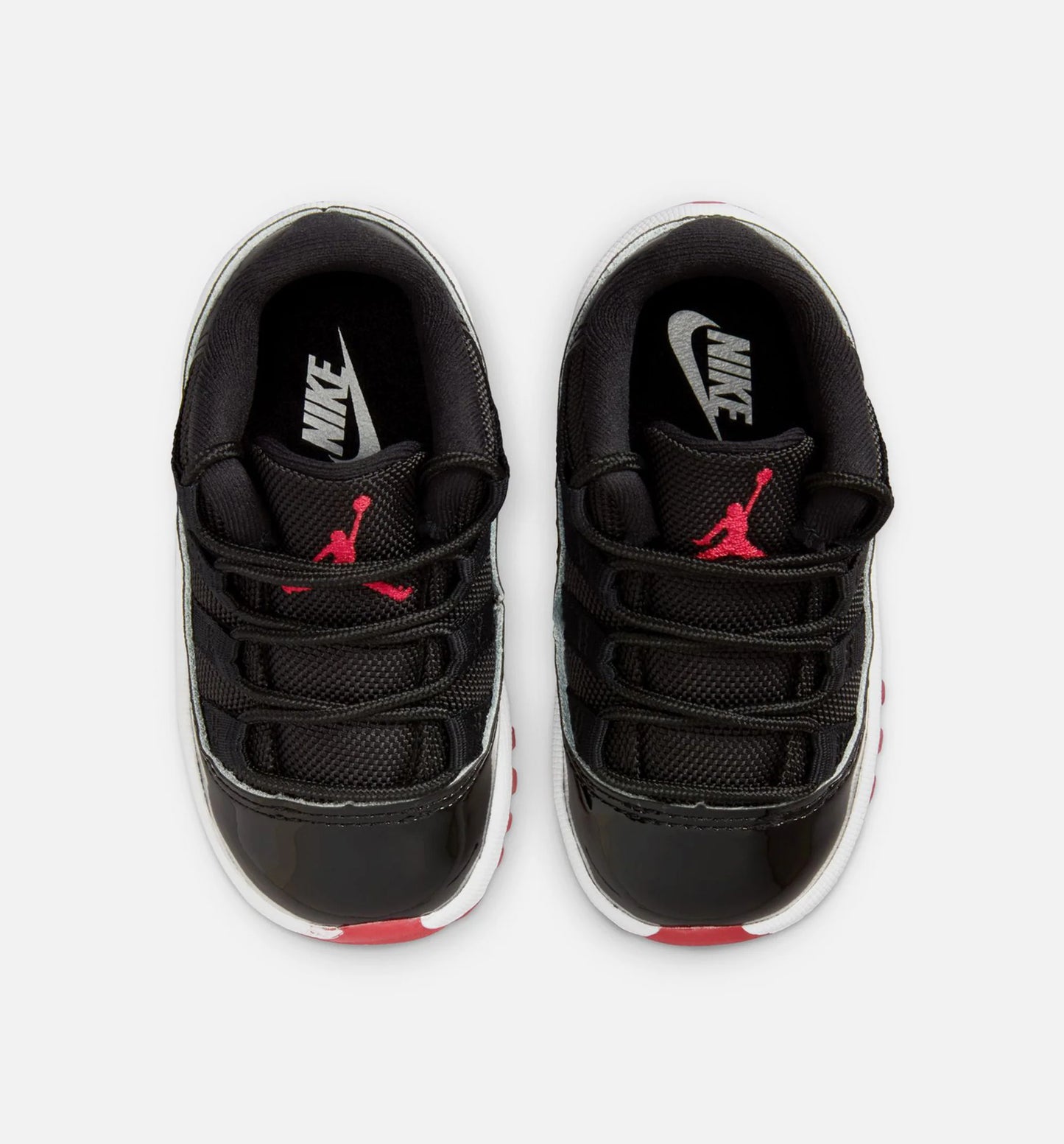 Air Jordan 11 Retro Bred Infant Toddler Lifestyle Shoe Black Varsity Red White