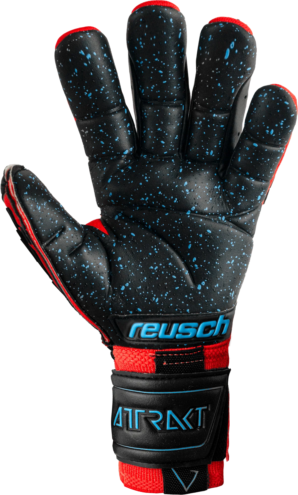 Reusch Attrakt Freegel Fusion Ortho Tec Goliator Goalkeeper Gloves Bright Red Blue Black