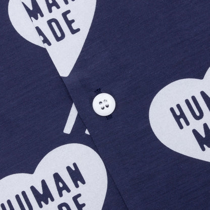 Heart Aloha Shirt Navy
