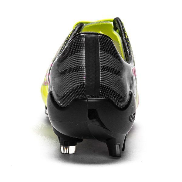 PUMA Evospeed 15 Tricks FG Firm Ground Soccer Cleats Pink Glo Safety Yellow