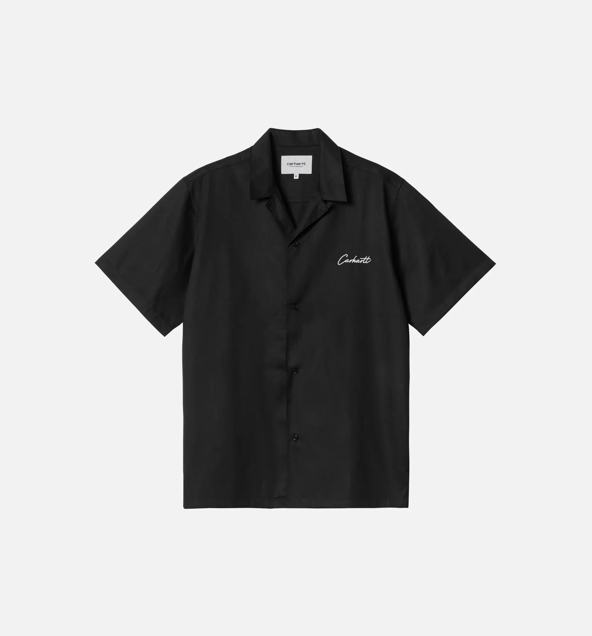 Delray Mens Short Sleeve Shirt Black