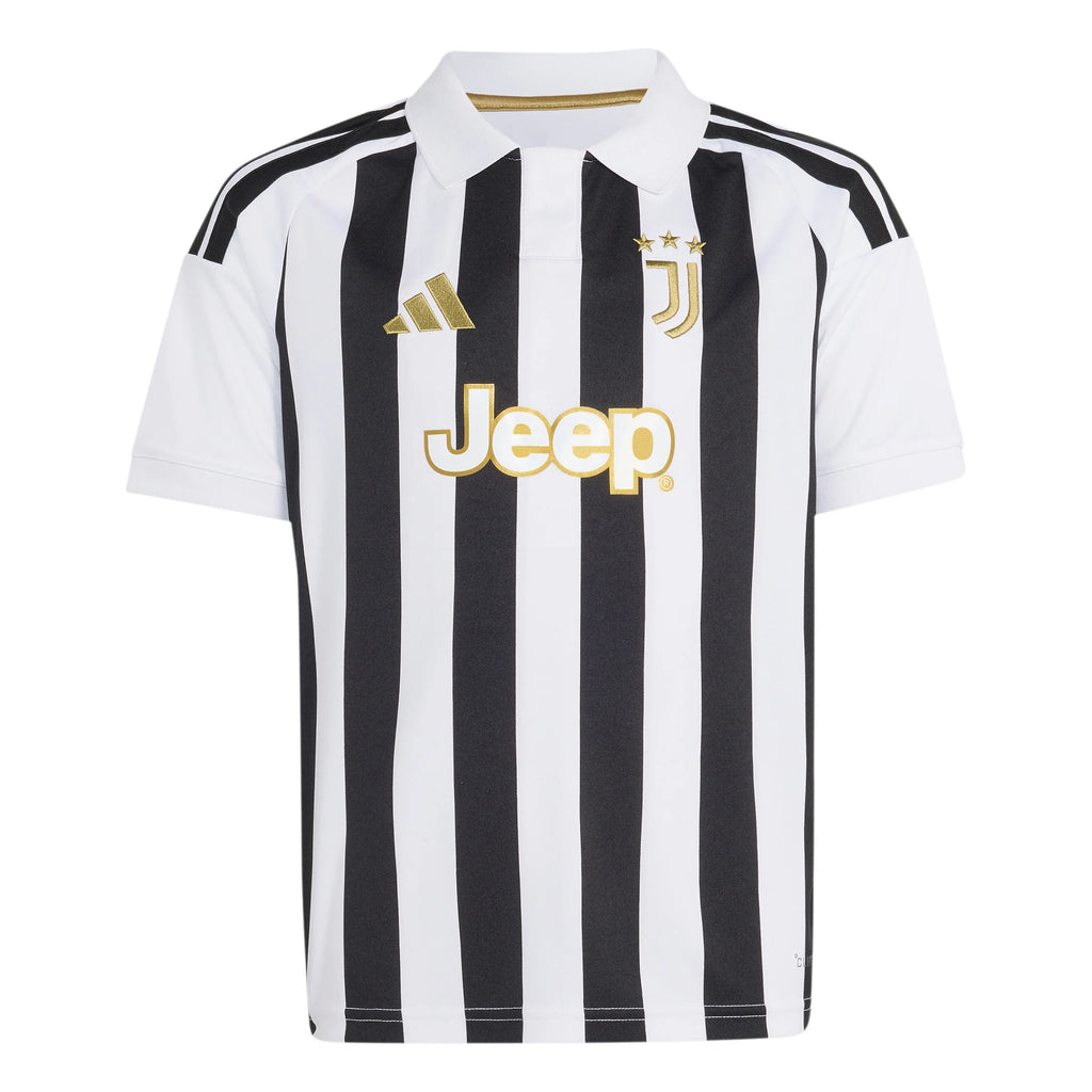 adidas Juventus Home Youth Soccer Jersey 26 27 White Black