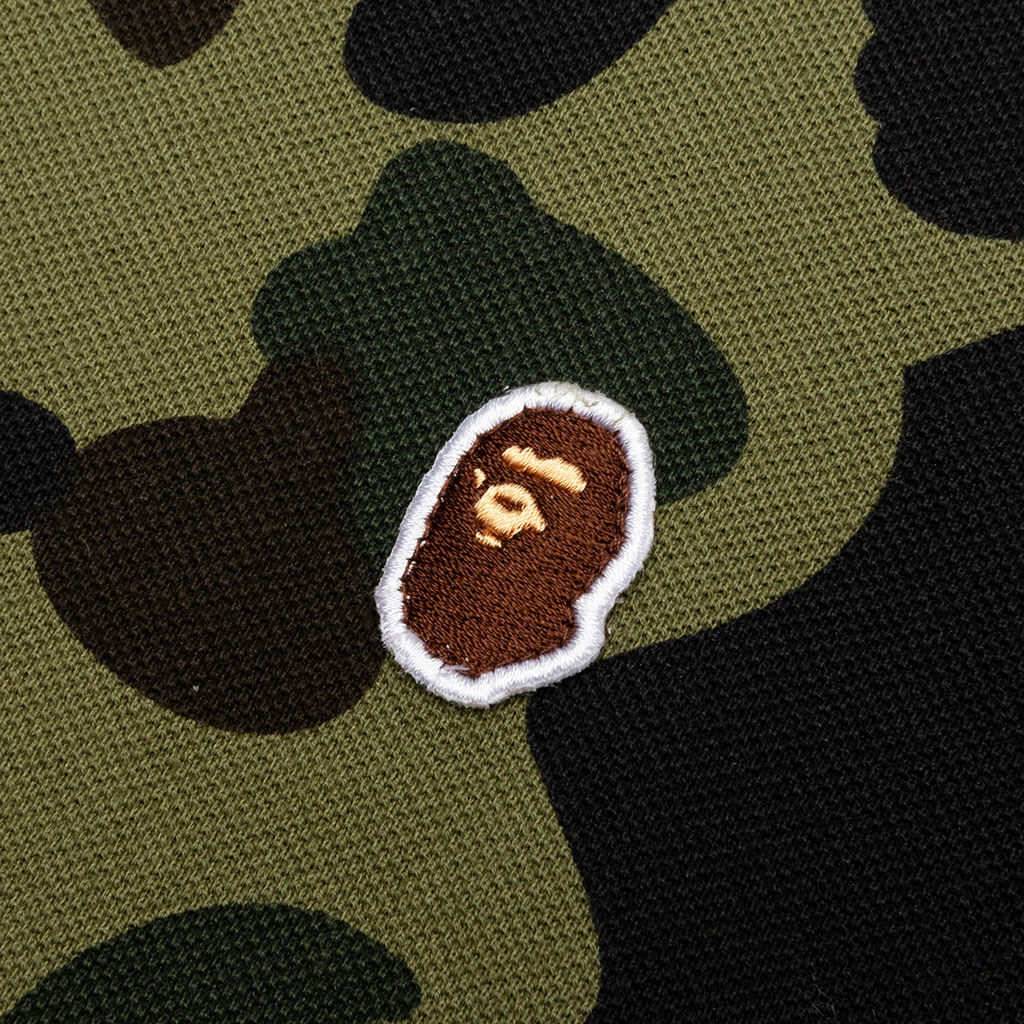 1st Camo One Point Relaxed Fit Polo Green