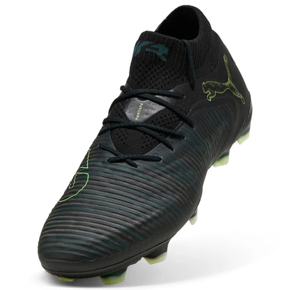 PUMA Future 8 Ultimate Firm Ground Soccer Cleats Black Green