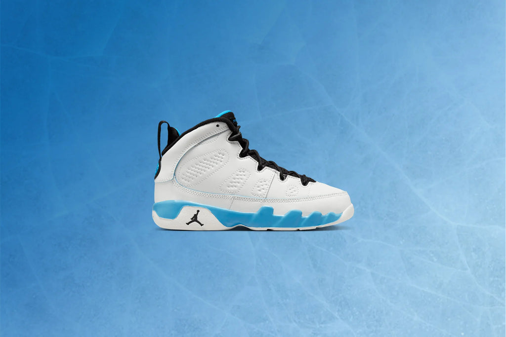 Air Jordan 9 Retro Powder Blue PS Summit White Black Dark Powder Blue