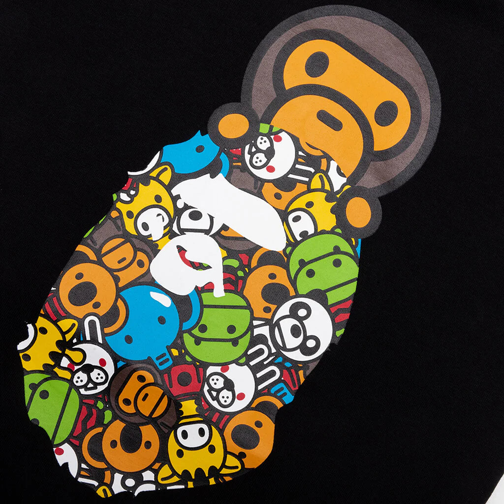 Kids Milo All Friends Milo on Ape Head Tee Black
