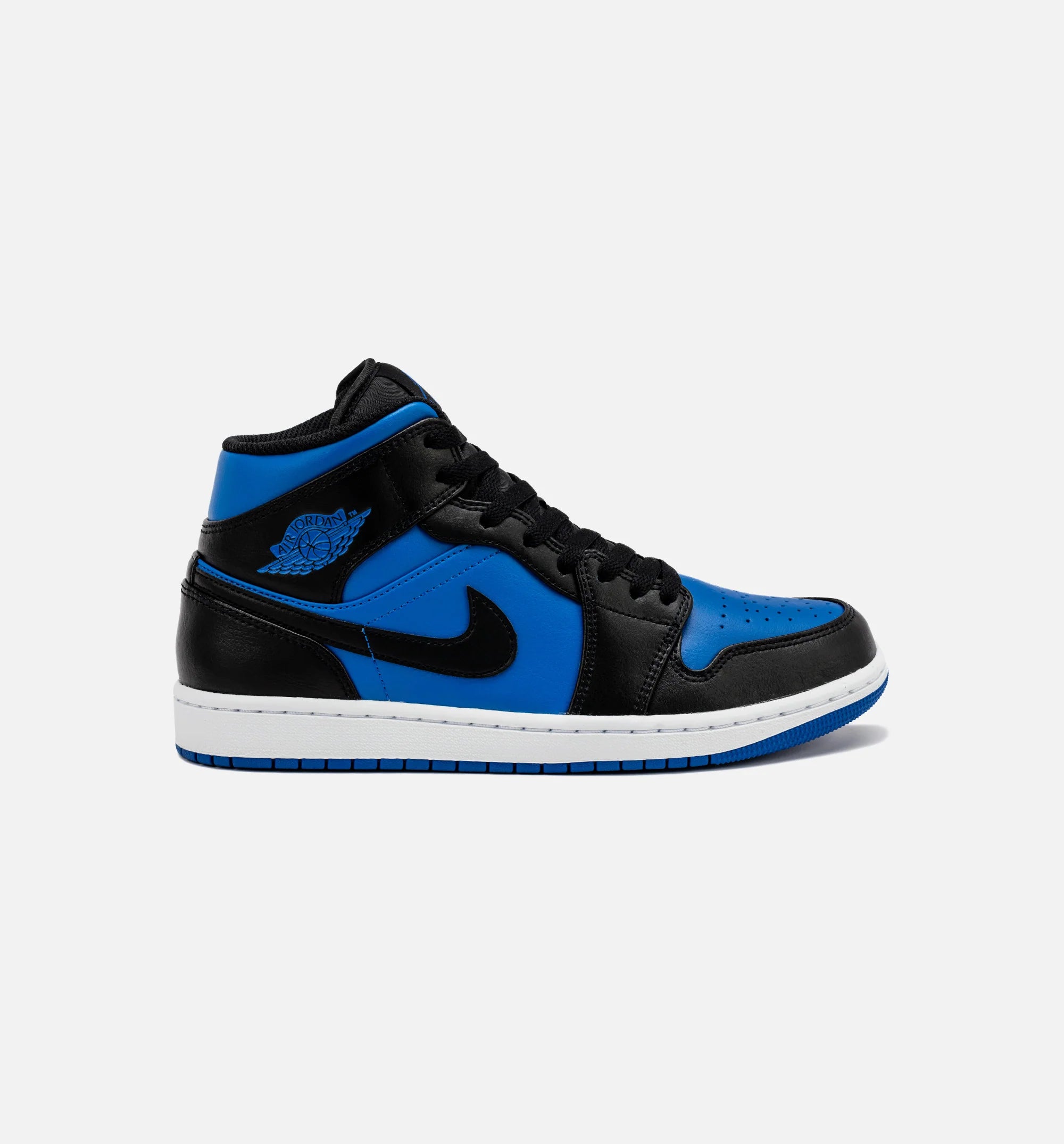 Air Jordan 1 Retro Mid Varsity Royal Mens Lifestyle Shoe Blue Black