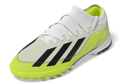 adidas X Crazyfast3 TF Junior Turf Soccer Cleats White Black