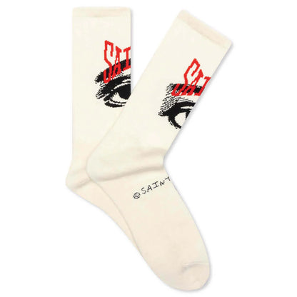 Eye Socks Ecru