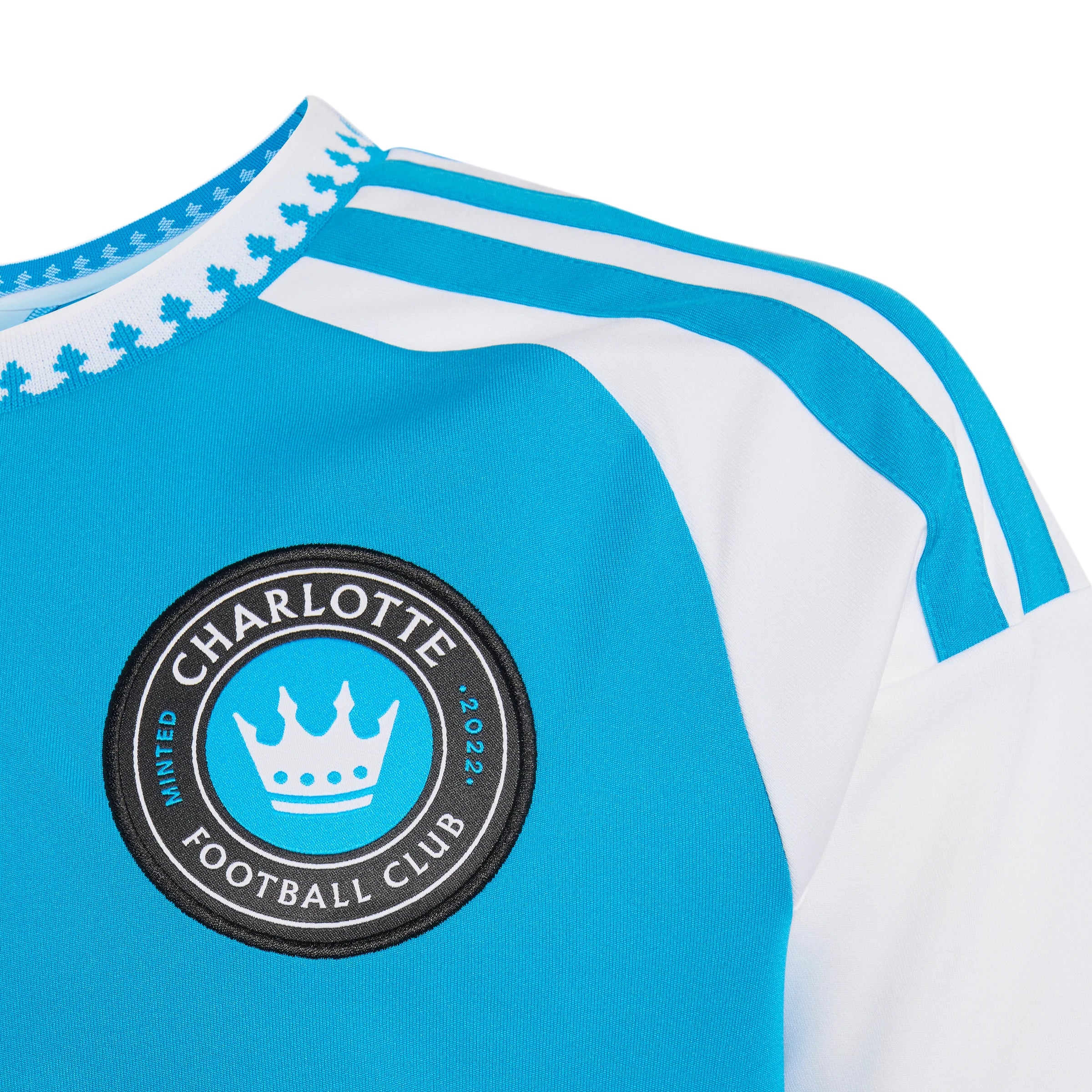 adidas Charlotte FC Home Youth Soccer Jersey 26 27 Blue
