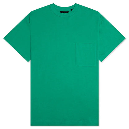 Jersey Braque Pocket Tee Kelly Green