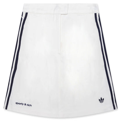 Womens Adidas x Sporty Rich Skort Core White Night Navy