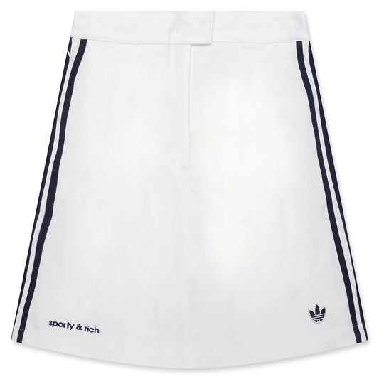 Womens Adidas x Sporty Rich Skort Core White Night Navy