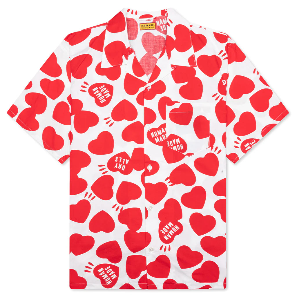 Heart Aloha Shirt White