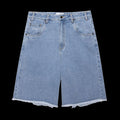 Honor The Gift Frayed Edge 11 Denim Bermuda Shorts Indigo Denim