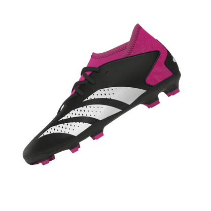 adidas Kids Predator Accuracy3 J FG Firm Ground Soccer Cleats Black Pink