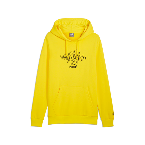PUMA Borussia Ftblculture Hoodie Yellow Black