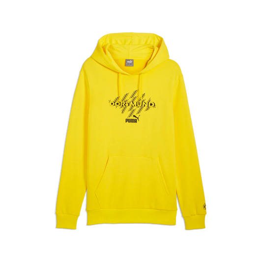 PUMA Borussia Ftblculture Hoodie Yellow Black