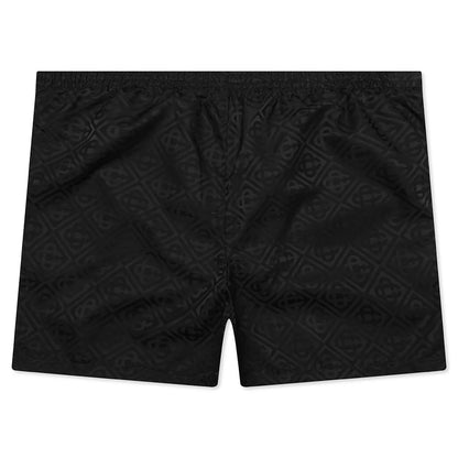 Printed Swim Shorts Black