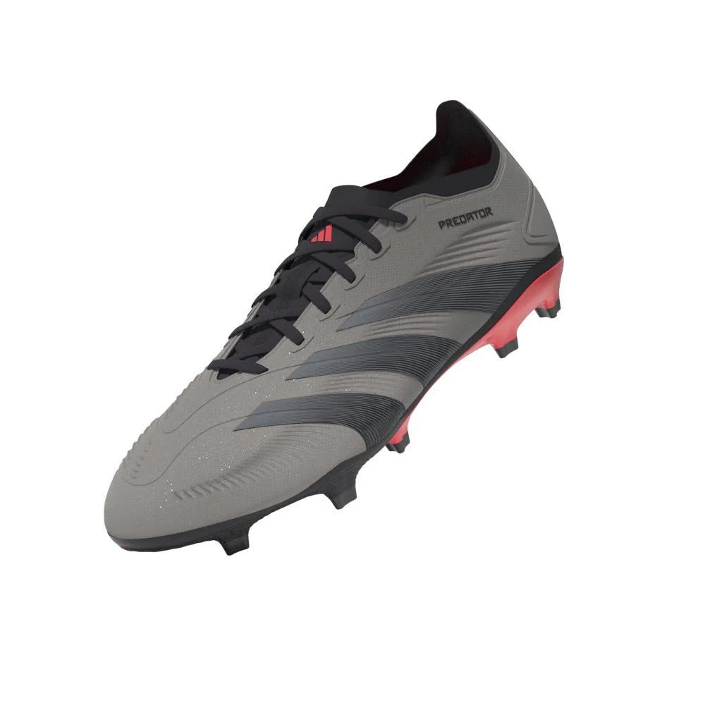 adidas Predator League FG Firm Ground Cleats Platinum Metallic Aurora Black Turbo