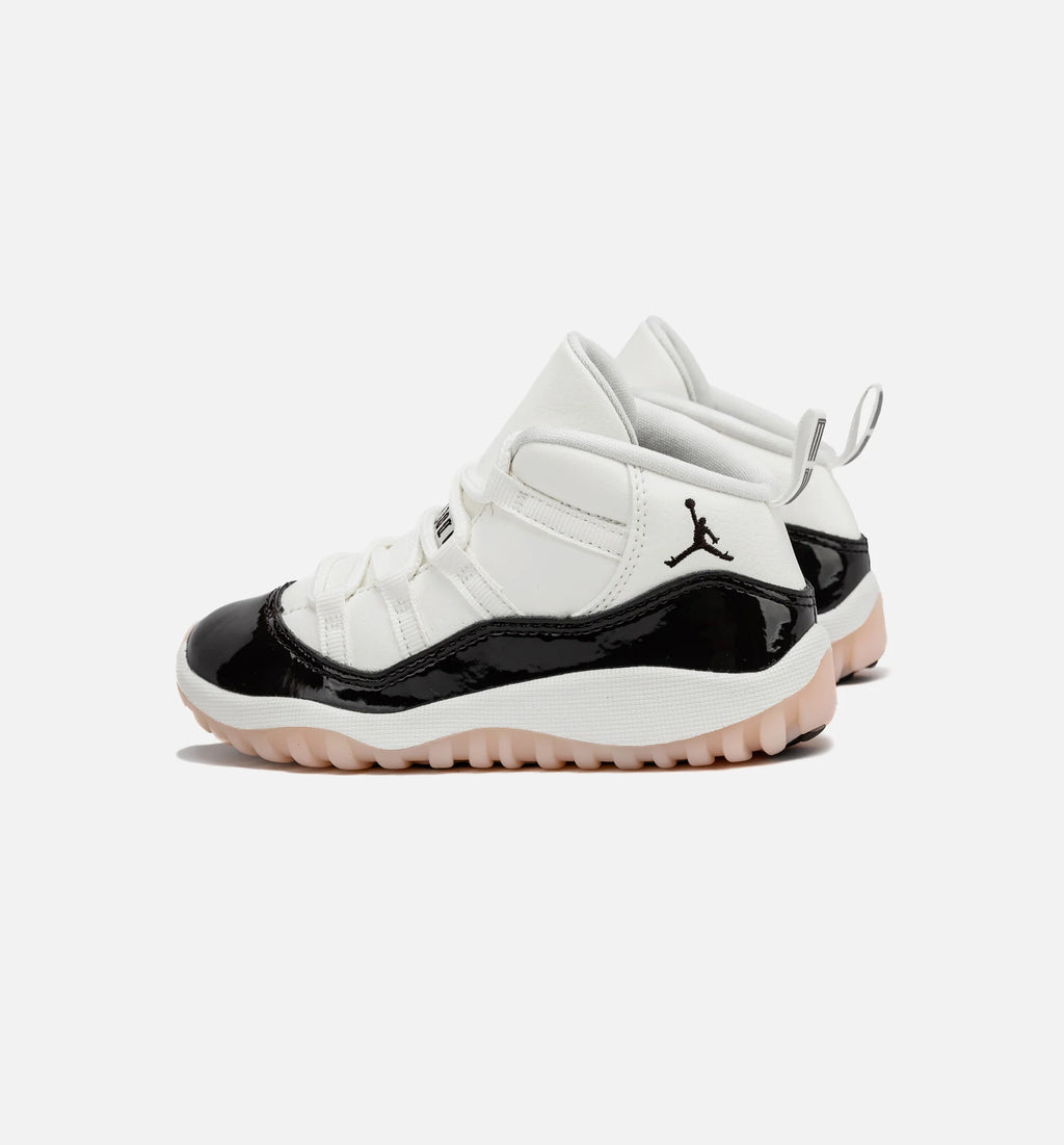 Air Jordan 11 Retro Neapolitan Infant Toddler Lifestyle Shoe Sail Velvet Brown