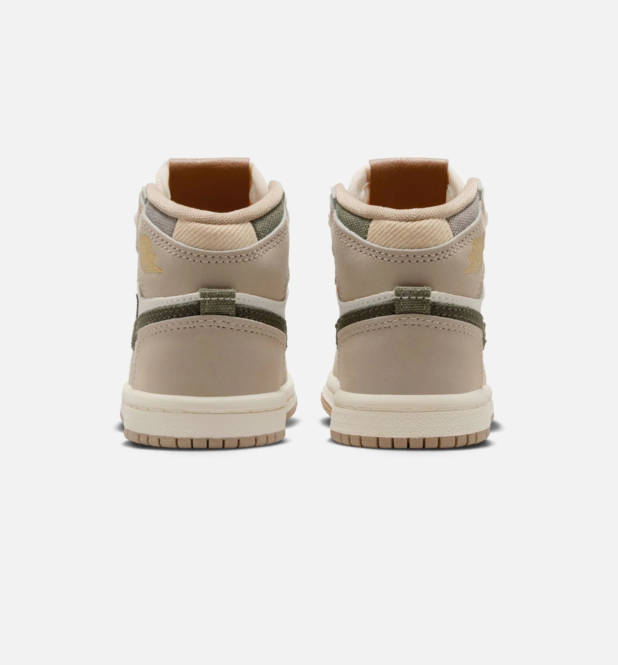 Air Jordan 1 Retro High OG Khaki Infant Toddler Lifestyle Shoe Khaki Sail Coconut Milk Cargo Khaki Free Shipping