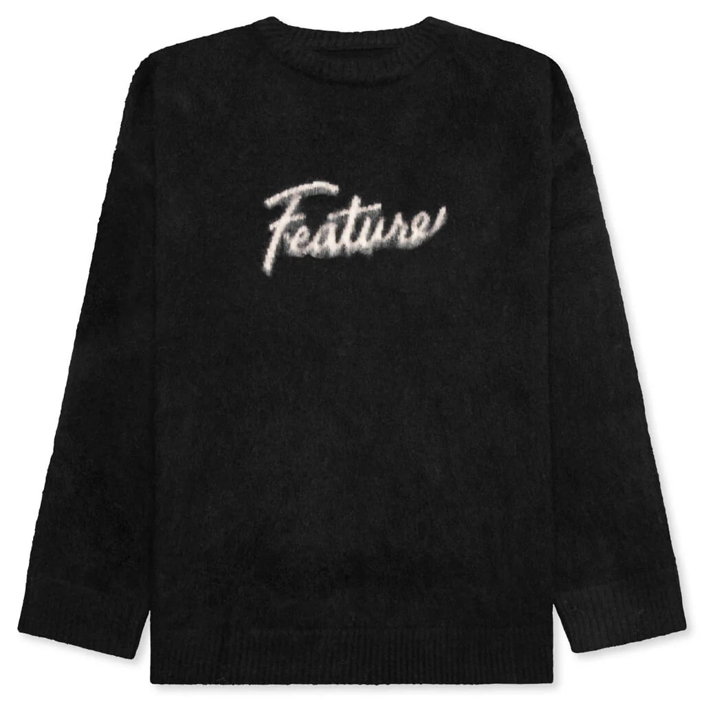 Script Logo Sweater Black
