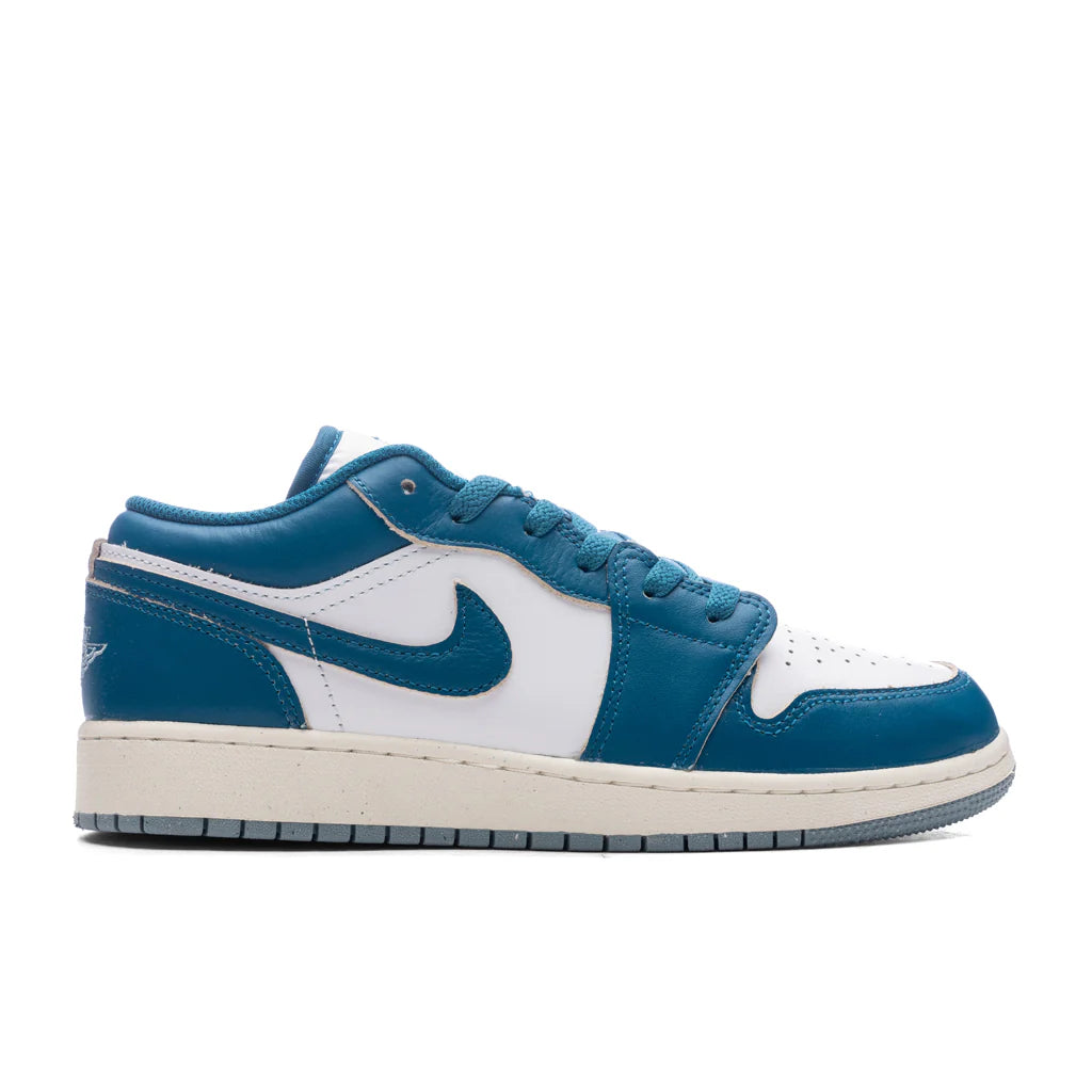 Air Jordan 1 Low SE GS White Industrial Blue Blue Grey
