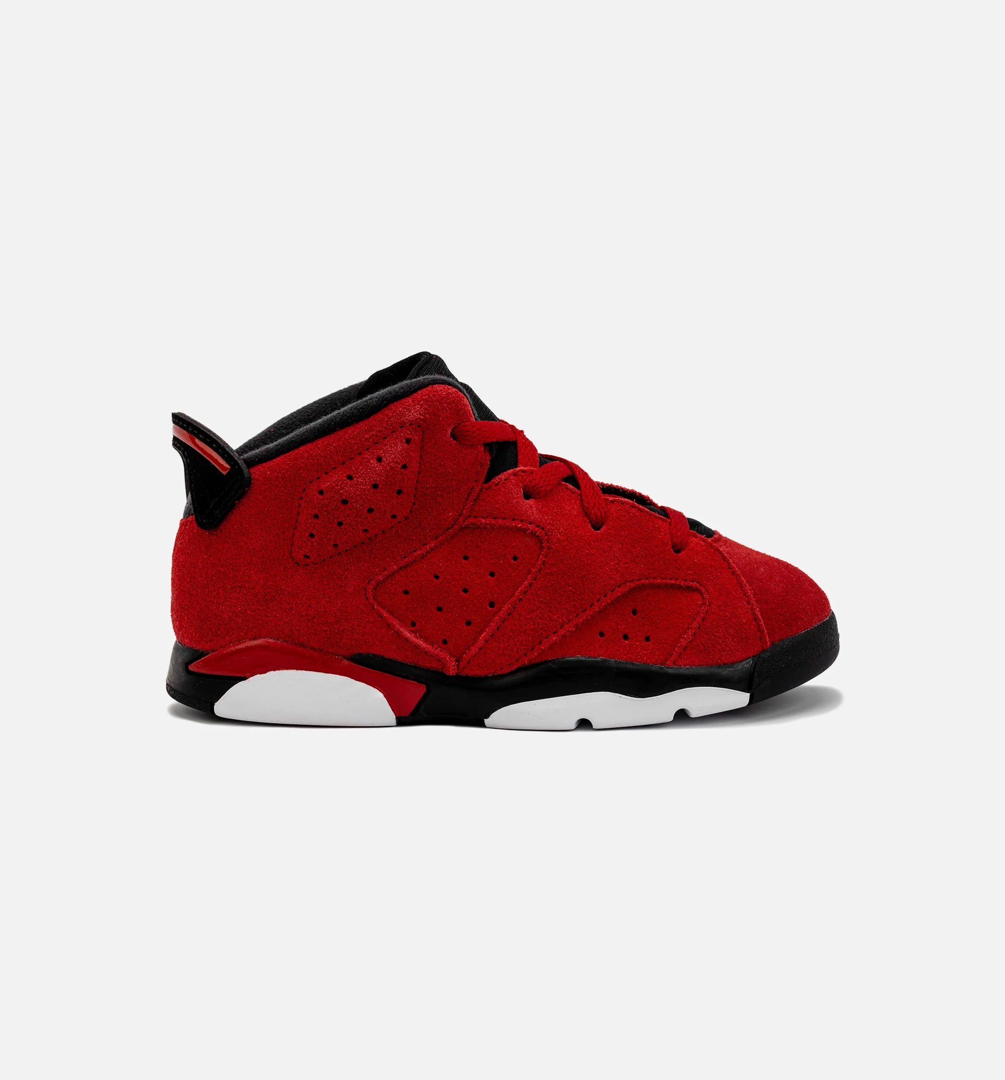 Air Jordan 6 Retro Toro Bravo Infant Toddler Lifestyle Shoe Red Black
