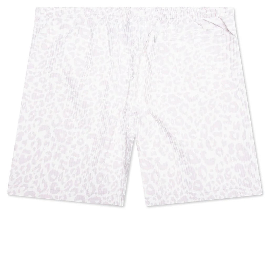 Leopard Active Shorts Off White