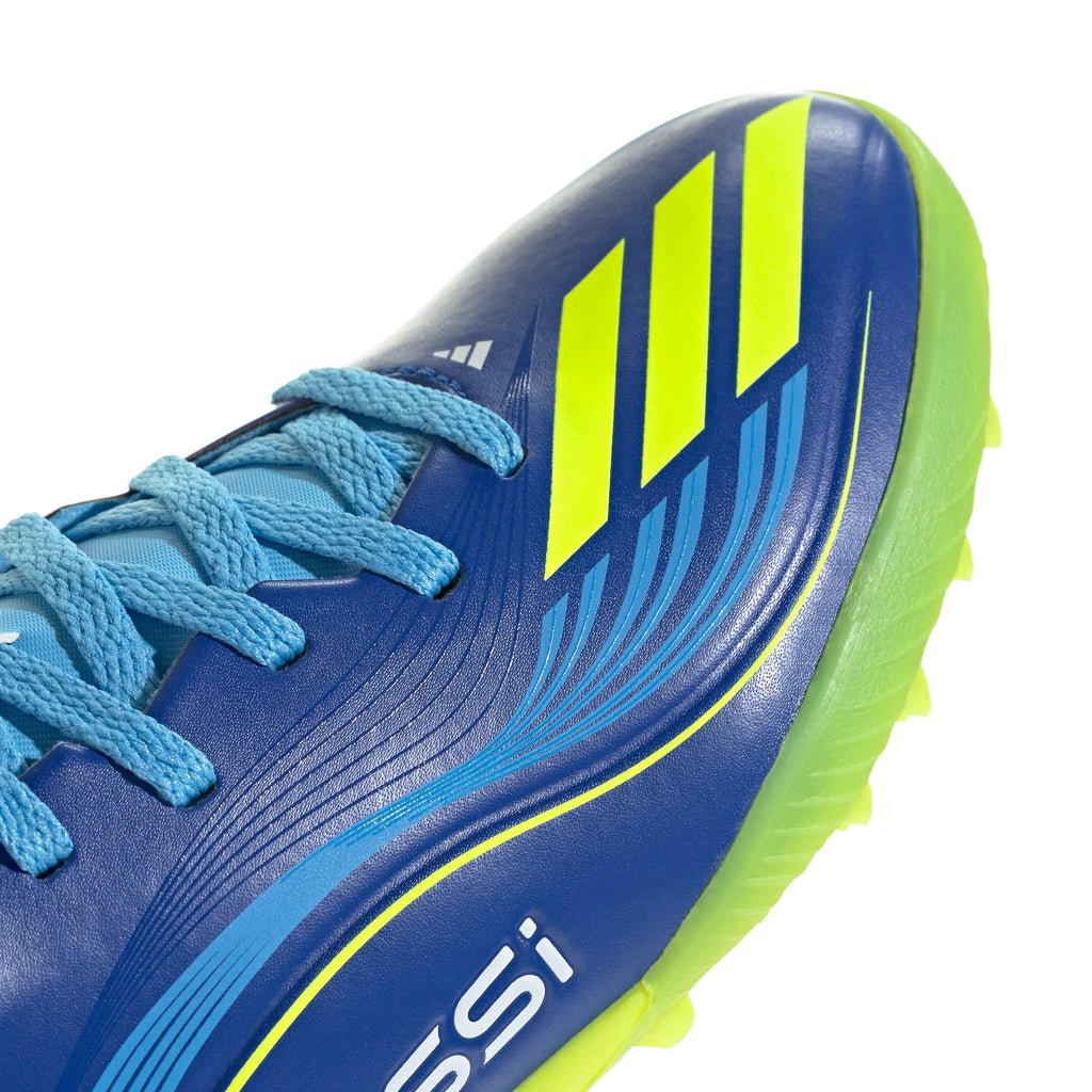 adidas F50 Messi League TF Youth Soccer Cleats Royal Blue Yellow Blue