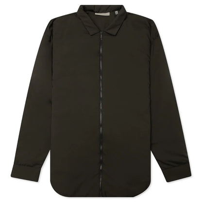 Nylon Filled Shirt Jacket Off Black