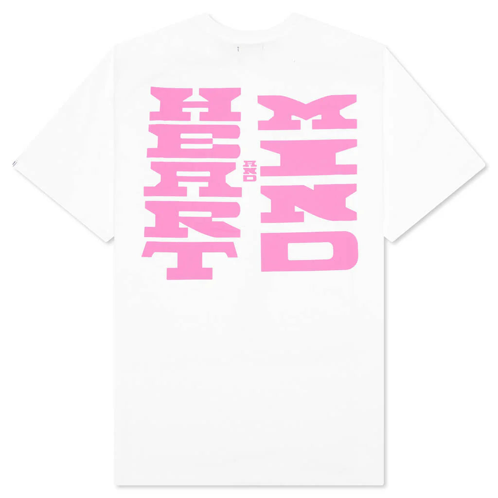 BB Heart S S Knit White