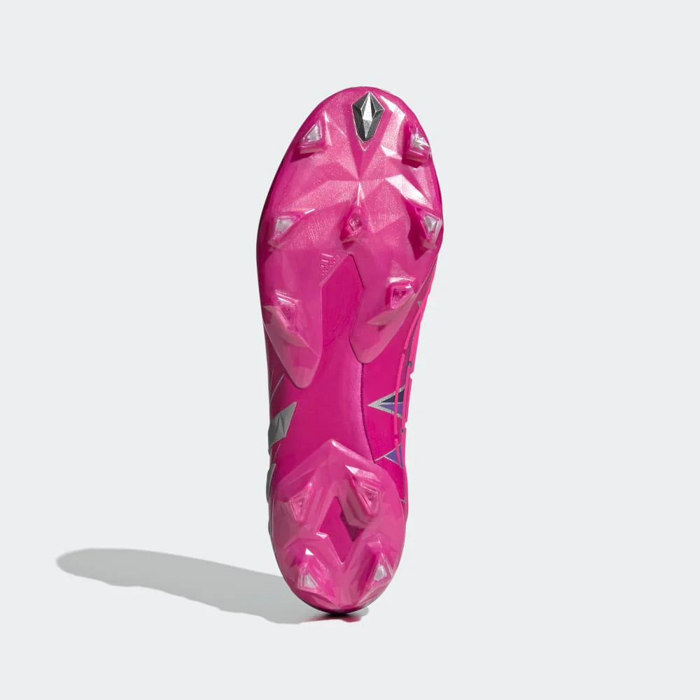 adidas Predator Edge1 FG Low Firm Ground Boots Team College Purple Silver Metallic Team Shock Pink