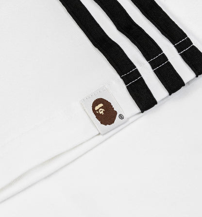 Bape x Adidas All Over Print Mens Short Sleeve Shirt White