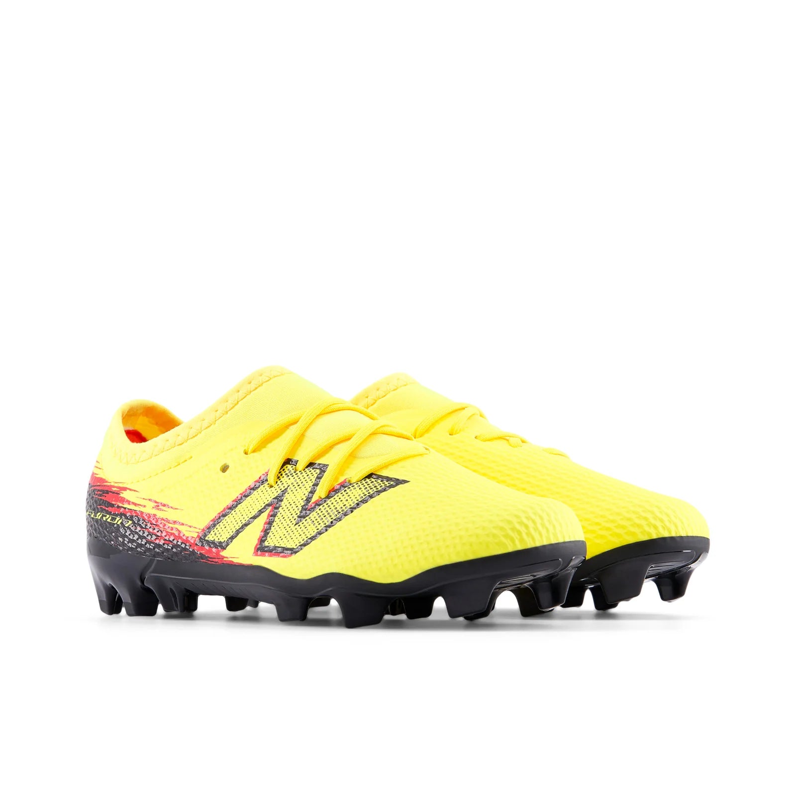 New Balance Furon Team V8 FG Firm Ground Youth Soccer Cleats Punch Yellow