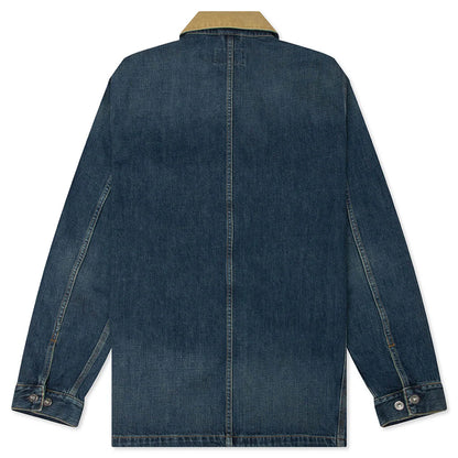 Warren Chore Coat Blue Dusty Hamilton Brown