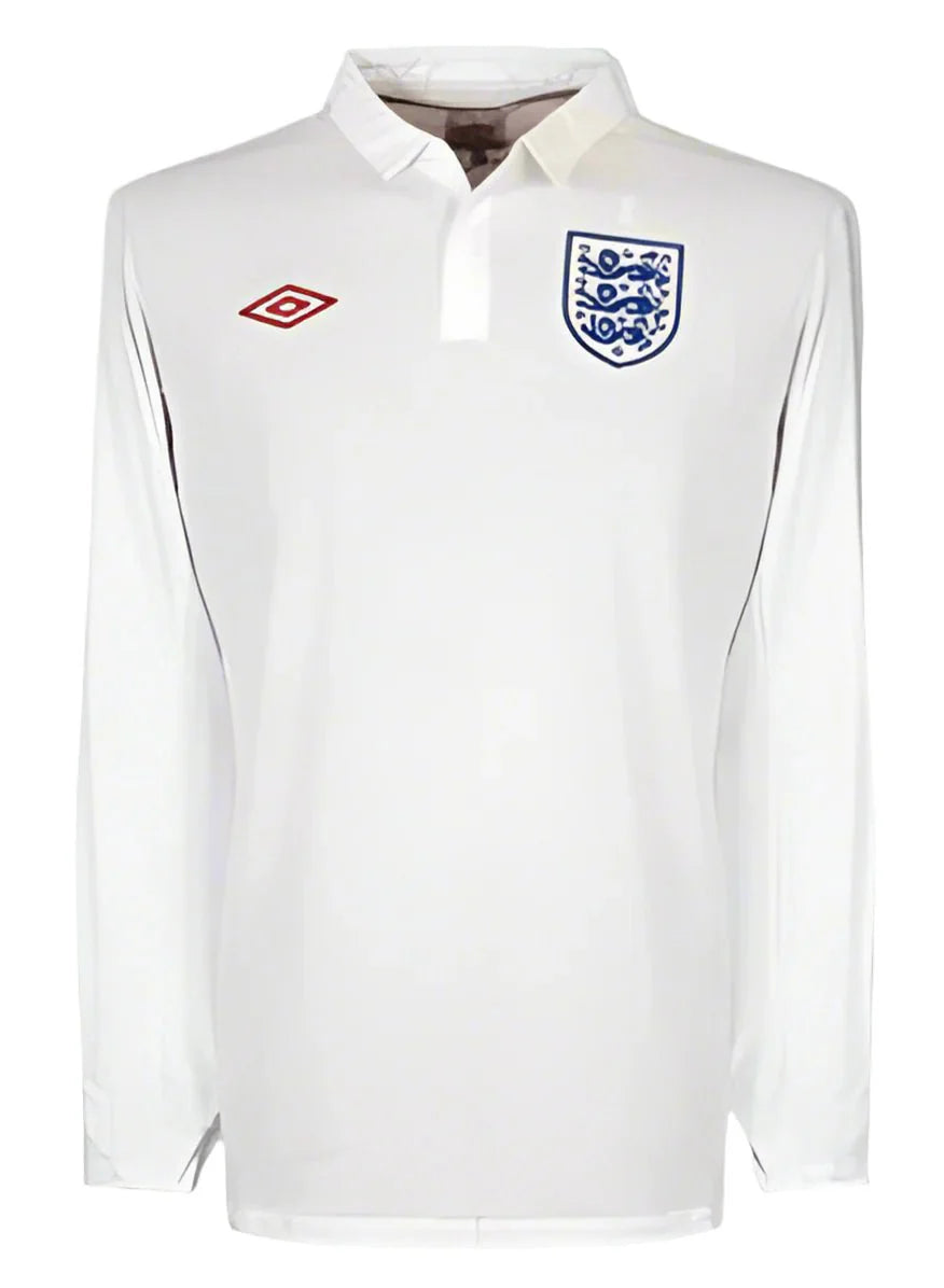 Umbro England Home Long Sleeve Jersey 2010 2011 White